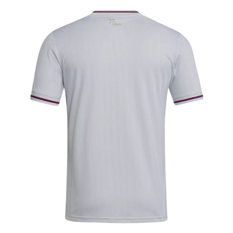Maillot Olympique Lyonnais 75 Ans Édition Limitée - Replica Domicile Blanc Adidas - Neuf