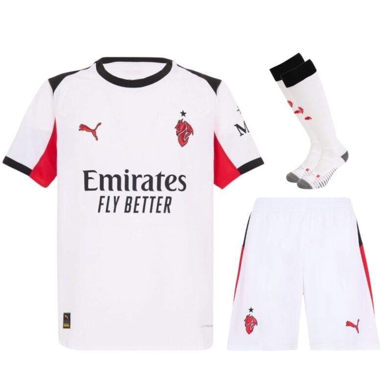 Maillot Kit enfant AC Milan Extérieur 2025/26