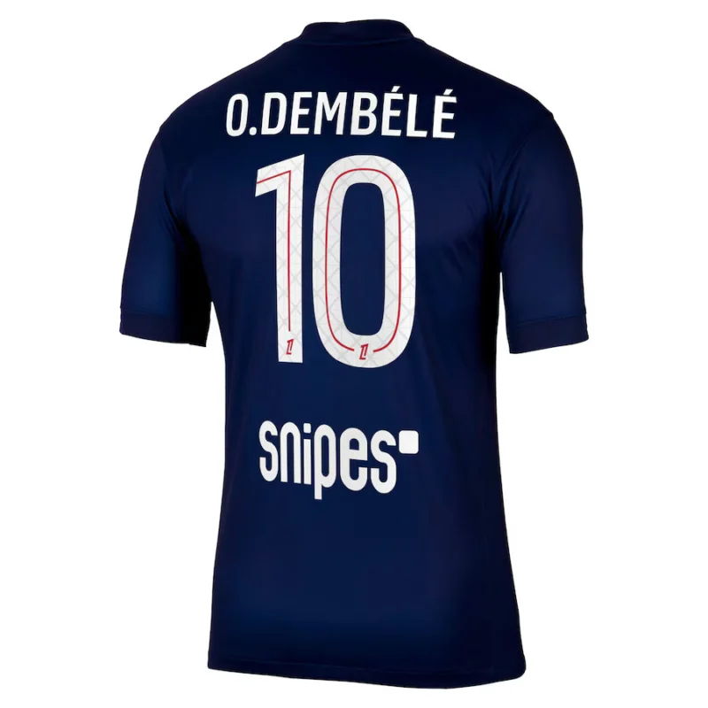 Maillot De Football PSG Ousmane Dembélé Numéro 10 - Toutes Tailles Disponibles - Neuf Avec étiquettes - Livraison Sous 9-15 Jours