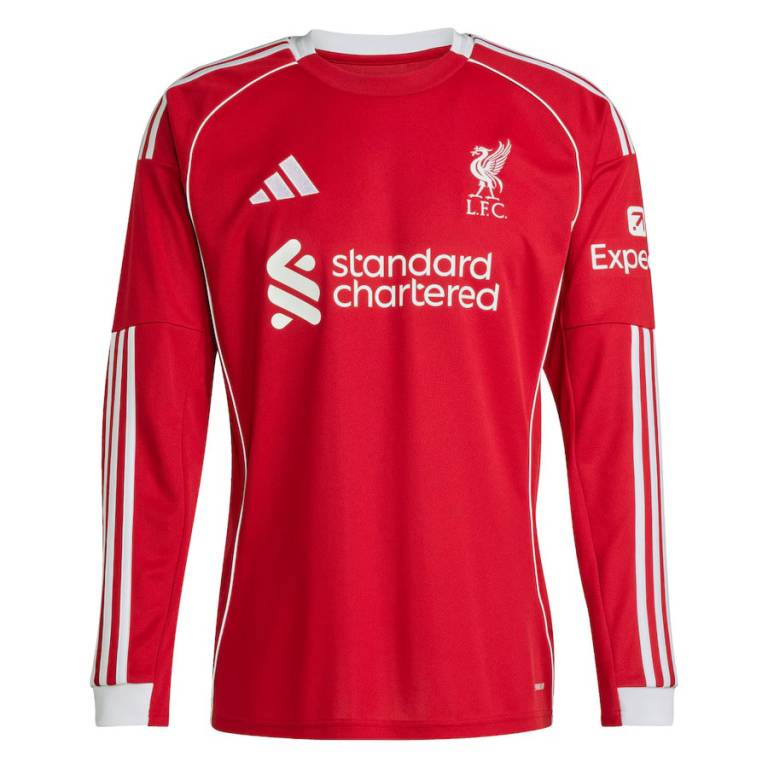 Maillot Liverpool Domicile Manches Longues 25/26 Maillot Liverpool Domicile Manches Longues 25/26