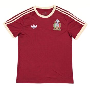 Maillot Mexique Rétro Vintage Domicile 1984 T-Shirt Bordeaux