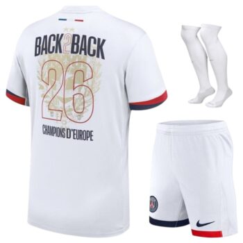PSG Kids' Away Jersey - European Champions - Size 26