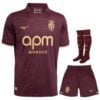 Maillot AS Monaco Kit Enfant Exterieur 2026 2027 Camiseta del AS Mónaco, equipación infantil de visitante 2026-2027