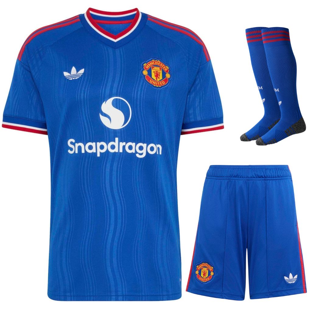 Maillot Manchester United Kit Enfant Exterieur 2026 2027 Camiseta del Manchester United, equipación infantil de visitante 2026-2027