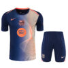 Maillot FC Barcelone Training Kit Bleu Marine FC Barcelona Navy Blue Training Kit Jersey — Front