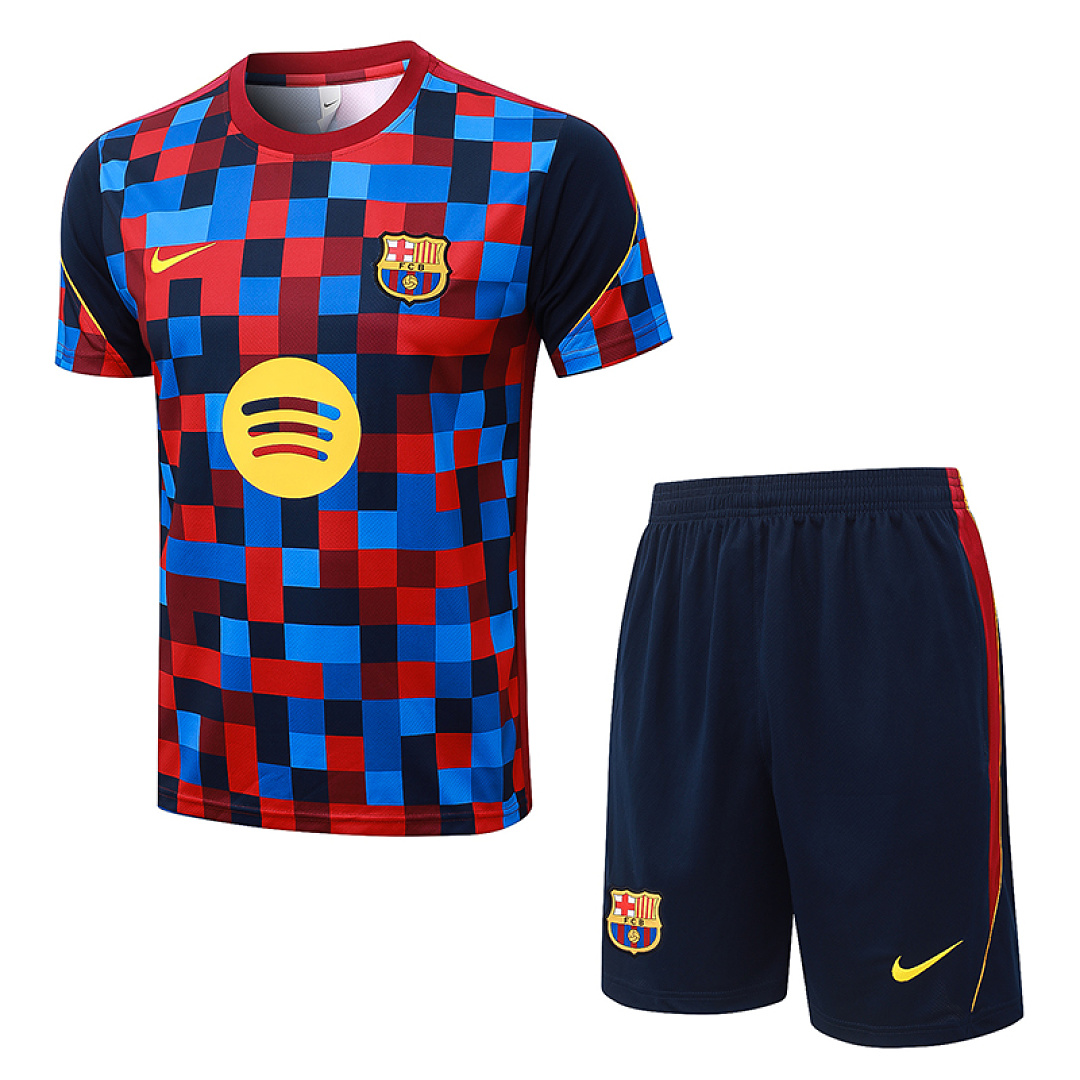 Maillot FC Barcelone Training Kit Damier Camiseta del FC Barcelona Training Kit Damier — parte delantera