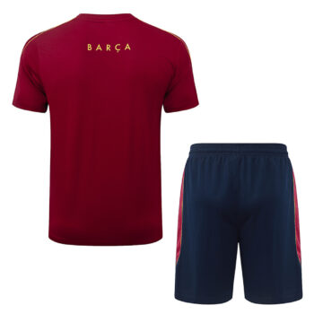 FC Barcelona Red Training Kit Jersey — Back