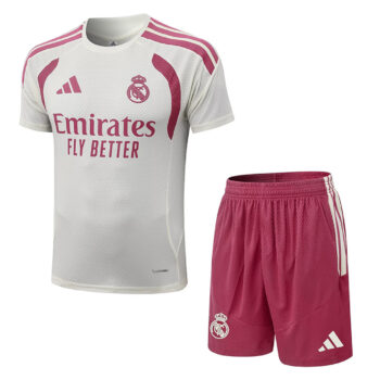 Real Madrid Off-White Training Kit Jersey — Front