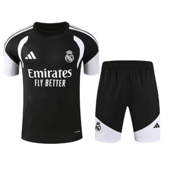 Real Madrid Training Kit Jersey, Black — Front