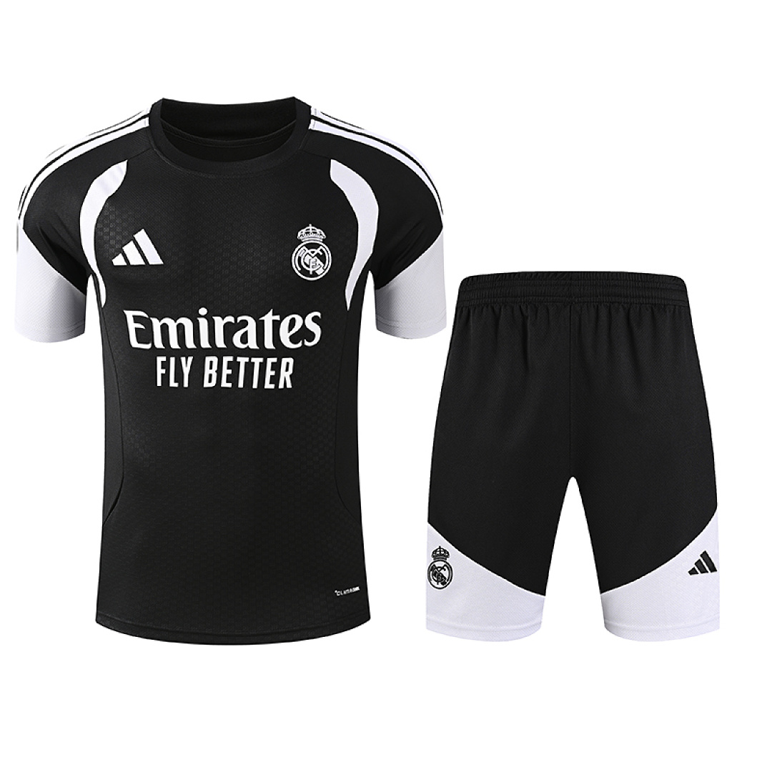 Maillot Real Madrid Training Kit Noir Real Madrid Training Kit Jersey, Black — Front