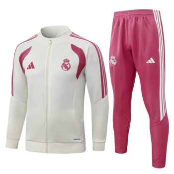 Survêtement Real Madrid Veste 2026 2027 Blanc Rose