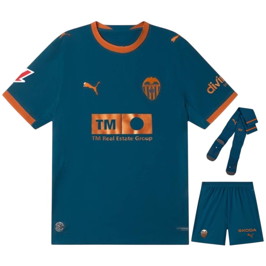 Maillot Kit Enfant FC Valence Extérieur 2026 2027 FC Valencia 2026–2027 Kids' Away Jersey